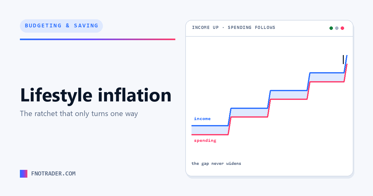 Lifestyle inflation, and the one-way ratchet