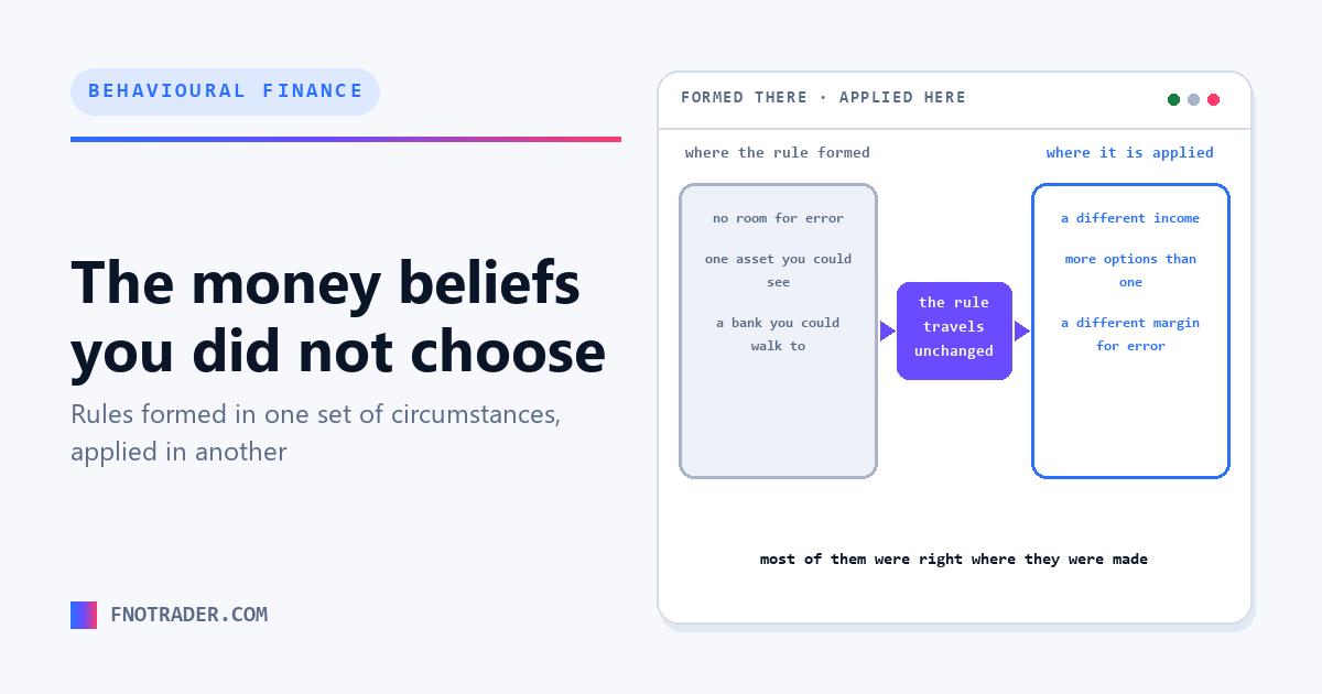 The money beliefs you did not choose
